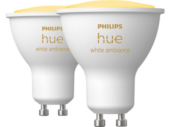 MediaMarkt PHILIPS HUE Spot GU10 WA 2-pack aanbieding
