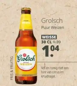 Mitra Grolsch Puur Weizen aanbieding