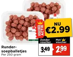 Vomar Voordeelmarkt Runder soepballetjes aanbieding