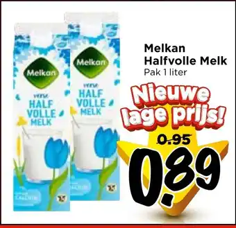 Vomar Voordeelmarkt Melkan Halfvolle Melk aanbieding