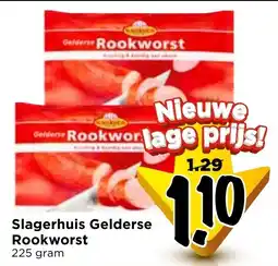 Vomar Voordeelmarkt Slagerhuis Gelderse Rookworst aanbieding