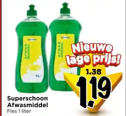 Vomar Voordeelmarkt Superschoon Afwasmiddel aanbieding