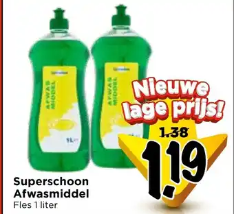 Vomar Voordeelmarkt Superschoon Afwasmiddel aanbieding