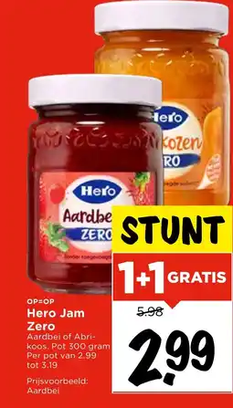 Vomar Voordeelmarkt Hero Jam Zero aanbieding
