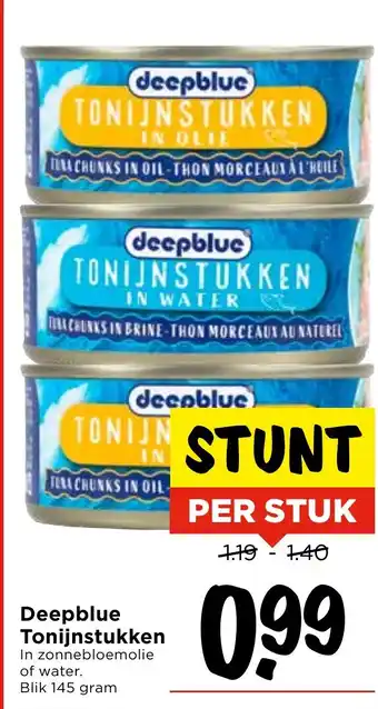 Vomar Voordeelmarkt Deepblue Tonijnstukken aanbieding