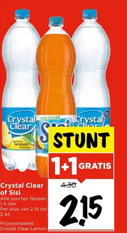 Vomar Voordeelmarkt Crystal Clear of Sisi aanbieding
