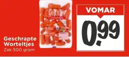 Vomar Voordeelmarkt Geschrapte Worteltjes aanbieding