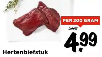 Vomar Voordeelmarkt Hertenbiefstuk aanbieding