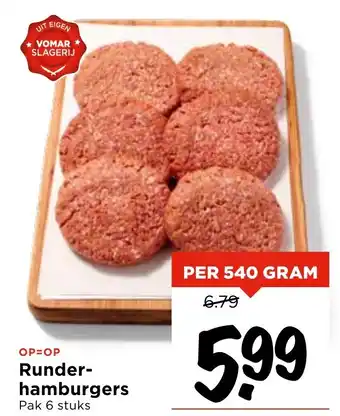 Vomar Voordeelmarkt Runder hamburgers aanbieding