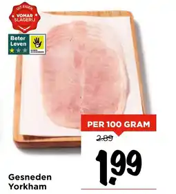 Vomar Voordeelmarkt Gesneden Yorkham aanbieding