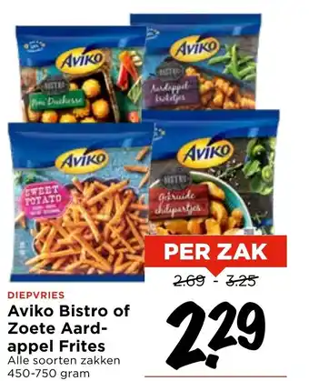 Vomar Voordeelmarkt Aviko Bistro of Zoete Aard appel Frites aanbieding
