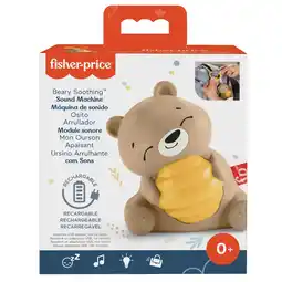 Top1Toys Fisher Price Beary Soothing Sound Machine aanbieding