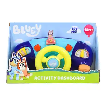 Top1Toys Bluey stuurwiel met activiteiten B/O aanbieding