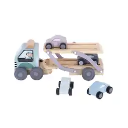 Top1Toys Jipy Autotransporter Hout Uni aanbieding