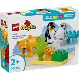 Top1Toys LEGO 10442 DUPLO Families van wilde dieren: pinguïns en leeuwen aanbieding