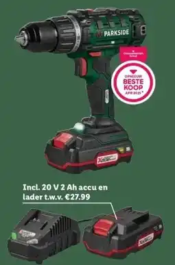 Lidl Accu-boormachine 20 V aanbieding