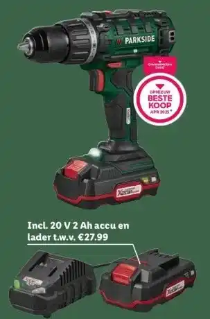 Lidl Accu-boormachine 20 V aanbieding