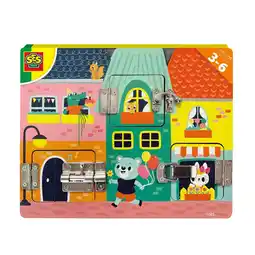 Top1Toys SES HOUTEN PUZZEL MET SLOTJES aanbieding