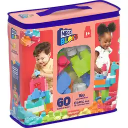 Top1Toys Fischer price mega bloks first builders blokkentas 60 stuks roze aanbieding
