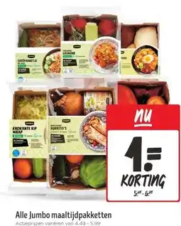 Jumbo Alle Jumbo maaltijdpakketten aanbieding