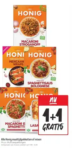Jumbo Alle Honig maaltijdpakketten of mixen aanbieding