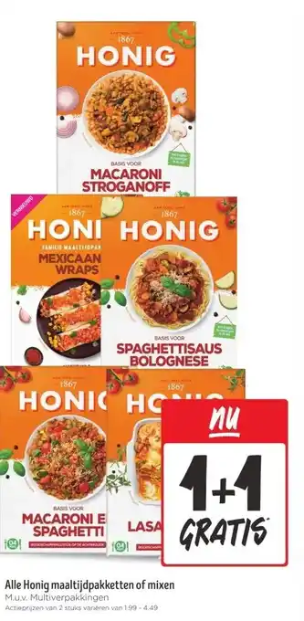 Jumbo Alle Honig maaltijdpakketten of mixen aanbieding