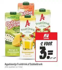 Jumbo Appelsientje Fruitdrink of Dubbeldrank aanbieding