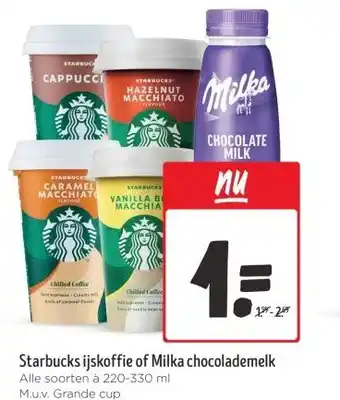 Jumbo Starbucks ijskoffie of Milka chocolademelk aanbieding