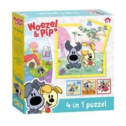 Top1Toys Woezel & Pip 4 in 1 Puzzel aanbieding