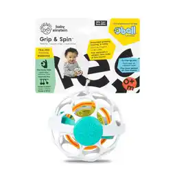 Top1Toys Oball Spinner Rattle wit/groen aanbieding