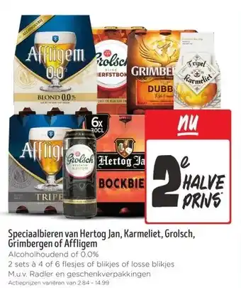 Jumbo Speciaalbieren van Hertog Jan, Karmeliet, Grolsch, Grimbergen of Affligem aanbieding