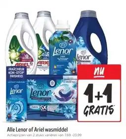 Jumbo Alle Lenor of Ariel wasmiddel aanbieding