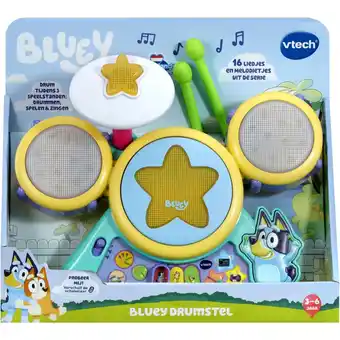 Top1Toys Premium Collectie Vtech Bluey Bluey Drumstel aanbieding
