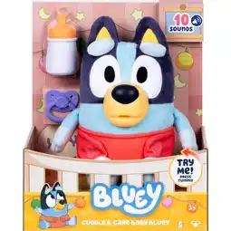 Top1Toys Bluey pluche interactieve knuffel en verzorg baby aanbieding