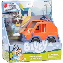Top1Toys Bluey auto 4x4 inclusief Bluey figuur aanbieding