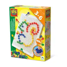 Top1Toys Ses montessori mozaïekbord compact aanbieding