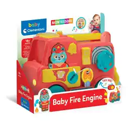 Top1Toys Clementoni baby brandweerwagen educatief Montessori aanbieding
