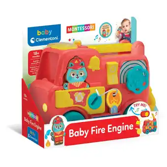 Top1Toys Clementoni baby brandweerwagen educatief Montessori aanbieding