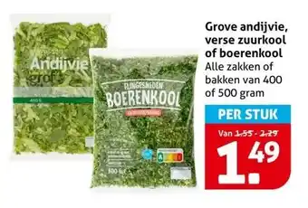 Hoogvliet Grove andijvie, verse zuurkool of boerenkool aanbieding