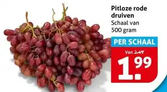 Hoogvliet Pitloze rode druiven aanbieding