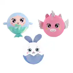 Top1Toys Pluchiez bal bouncing konijn/zeemeermin/ unicorn 23 cm 3 assorti aanbieding
