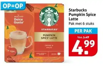 Hoogvliet Starbucks Pumpkin Spice Latte aanbieding