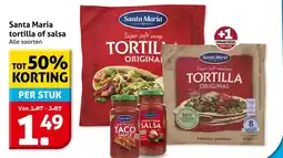 Hoogvliet Santa Maria tortilla of salsa aanbieding