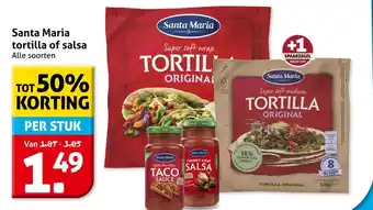 Hoogvliet Santa Maria tortilla of salsa aanbieding