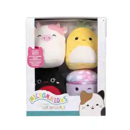 Top1Toys Micromallows pluche 6,5 cm 4 stuks set 3 aanbieding