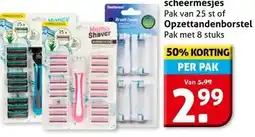 Hoogvliet Multipack scheermesjes of Opzettandenborstel aanbieding