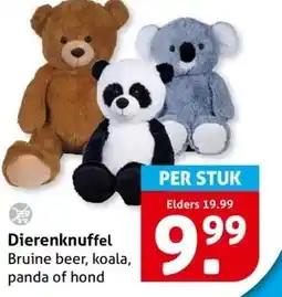 Hoogvliet Dierenknuffel aanbieding