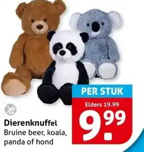 Hoogvliet Dierenknuffel aanbieding