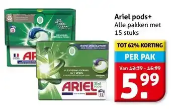 Hoogvliet Ariel pods+ aanbieding
