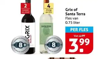 Hoogvliet Grix of Santa Terra aanbieding